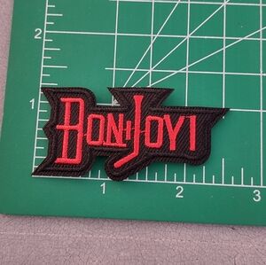 2/$10 Bon Jovi Black and Red Patch
